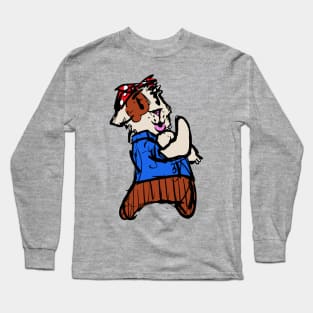 Rosie the Riveter Guinea Pig Long Sleeve T-Shirt